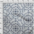 thumbnail image 2 of oneOone Cotton Jersey Navy Blue Fabric Artistic Mandala Quilting Supplies Print Sewing Fabric By The Yard 58 Inch Wide, 2 of 4