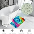 thumbnail image 3 of Tie Dye Polyester Non-Slip Indoor Carpet Kitchen Mat - Machine Washable Door Rug Chair Mat, 3 of 6