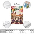 thumbnail image 2 of Nostalgic Oaxaca Retro Travel Poster Showing Festival Streets And Colonial Design Print Poster, 2 of 8