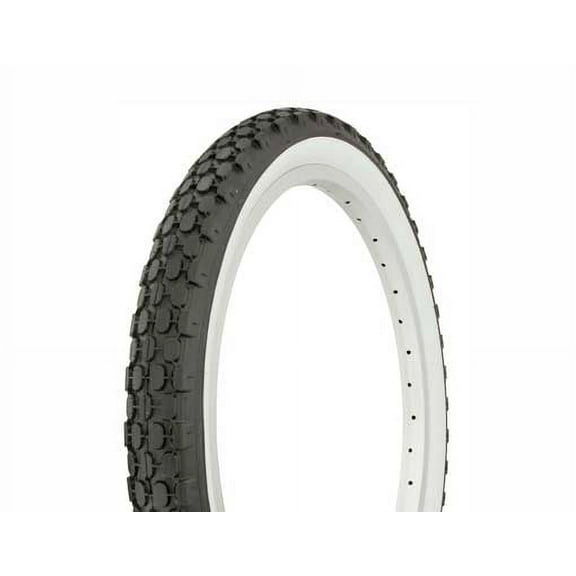 Tire Duro 20" x 2.125" Black/White Side Wall .lowrider bike tire, lowrider bicycle tire, bmx bike tire, cruiser bike tire