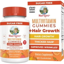 MaryRuth Organics Multivitamin Gummies Hair Growth Gummies, Peach Mango, 60 ct
