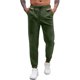thumbnail image 1 of Pantalones largos para hombre, informales, de moda, con cintura elástica, lisos, largos y elásticos, de poliéster, 1 of 5