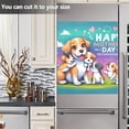 thumbnail image 5 of Mother's Day Dogs Flowers Dishwasher Magnetic Covers Magnet Sticker Kitchen Decor Dishwasher Refrigerator Front Door Covers Decorative Magnetic 23" x 26", 5 of 5