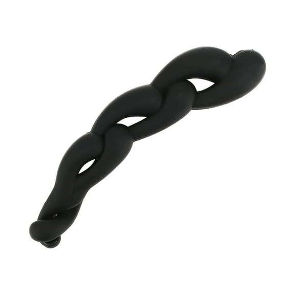 Unique Bargains 1 Pc Elegant Twisted Hairpin Hairdo Clip for Women 4.21"x1.06"x0.83" Black