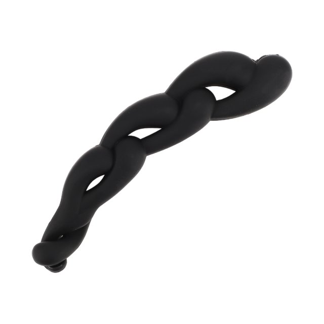 Ofertas Únicas 1 Pc Pinza de Pelo Elegante y Retorcida para Mujeres 4.21"x1.06"x0.83" Negra