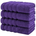 thumbnail image 5 of American Soft Linen Purple Bath Towel Set 100% Turkish Cotton Luxury Hotel Towels for Bathroom 4 Piece, 5 of 7