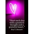 thumbnail image 2 of ArtsyQuotes 11x14 White Modern Wood Framed Museum Art Print Titled - Roy T. Bennett Quote: Positive Thought, 2 of 4