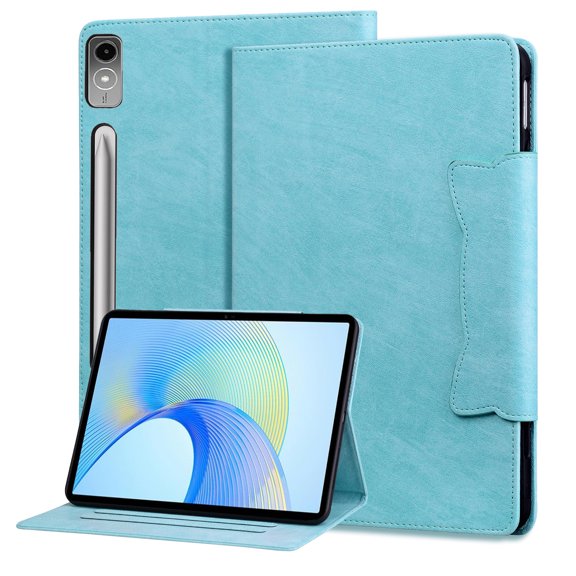 Allytechgroup Flip Case for Lenovo Tab M11 (TB-330FU/TB-330XU) 11 inch Tab K11 2024, Cute Cat Magnetic Closure Premium PU Leather Folio Stand Protective Multi Angle Viewing Stand, Skyblue