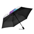 thumbnail image 2 of FORMRS Travel Umbrella Folding Auto Open Close Windproof Rain UV Protection, Purple Drawing, 2 of 8