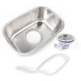 thumbnail image 6 of Aiqidi Stainless Steel Caravan Camper Sink Undermount Single Bowl Kitchen Sink with Strainer Water Outlet and Water Pipe, 6 of 12