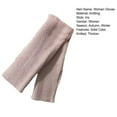 thumbnail image 4 of Soumake 1 Pair Autumn Winter Women Wrist Gloves Solid Color Half Finger Stretchy Knitting Fingerless Mittens with Thumb Hole for Outdoor, 4 of 8