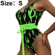 thumbnail image 2 of Traje de baño de una pieza con estampado de llamas para mujer Traje de baño Bikini Traje de baño Traje de orgía Ormromra CPB-DE-WX393-4, 2 of 5