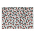thumbnail image 1 of Tulip Cutting Board, Original Vintage Inspired Irregular Dutch Tulips and Leaf Ornate Boho Retro Artprint, Decorative Tempered Glass Cutting and Serving Board, Small Size, Red Green, by Ambesonne, 1 of 1