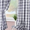 thumbnail image 3 of HA-EMORE Buffalo Checker Curtains Heavy-Duty Yarn Dyed Fabric Light Filtering Drapes Farmhouse Plaid Gingham Home Decor Window Treatment Set Panels for Living Room, 2 Panels, 3 of 8