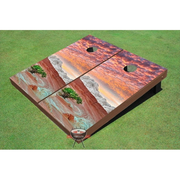 Desert Canyon Theme Cornhole Boards