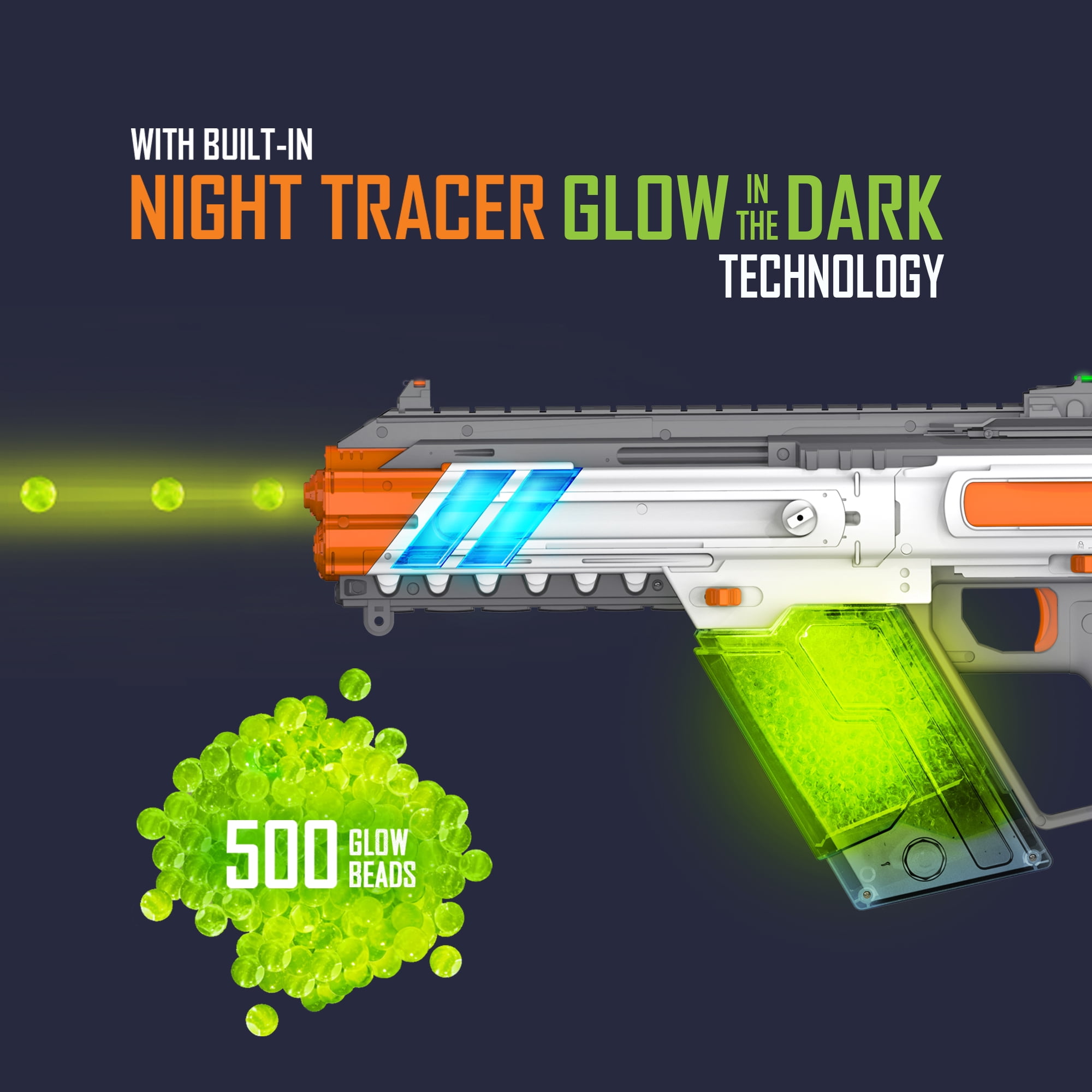 Faction Havoc Gel Bead Blaster with Smart Beacon and 10,500 Gel Beads, Ages 14+