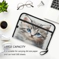 thumbnail image 6 of Organ Folder 14.2 x 0.8 x 10.6 Inches 13 Separate Pockets A4 Size Documents Folder A Sort Storage File Manager For The Home Office Cute Gray Cat, 6 of 7