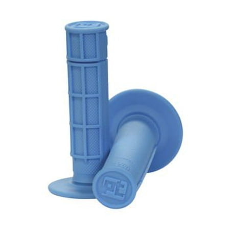 ProTaper Neon Blue Single-Density MX Grips 1/2 Waffle Pair Custom Kraton Rubber Compound 024038