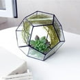 thumbnail image 3 of Stylish Geometric Shape Glass Flowerpot Succulents Plant Planter Container Landscape Decoration, 3 of 9