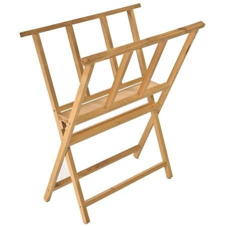 Lightweight Rock - Beech Wood Print Rack For Artwork Storage, X-Frame Design, Lightweight And Sturdy (TBAESL61)