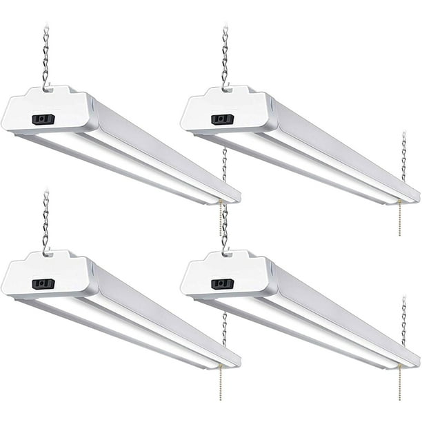 4 Pack 4FT LED Shop Light, Linkable Utility Shop Lights, 42W, 5000K Daylight White Shop Light