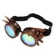 thumbnail image 3 of Caleidoscopio de Halloween Rave Goggles Lentes de cristal arcoíris Ajustable Trippy Psicodélico Steampunk Gafas Púrpura Bronce, 3 of 5
