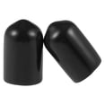thumbnail image 2 of Uxcell Screw Thread Protectors End Caps Vinyl 50 Pcs 0.31" Black, 2 of 6