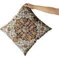 thumbnail image 5 of Merry-XMAS 20" x 20" Victorian Printed Brown Cotton Decorative Pillow Cover, 5 of 6