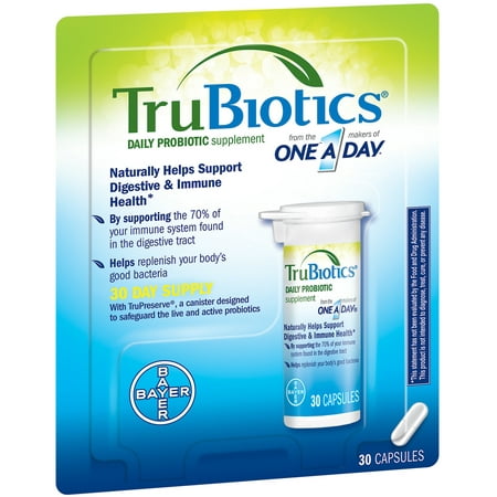 TruBiotics? Daily Probiotic Supplement Capsules 30 ct Tube - Walmart.com
