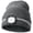 Gray, variant on LED Beanie with Reflective Stripes, Safety High Visibility Winter Hat with Light for Outdoor Work Sports Gifts for Men Dad (Fluorescent Yellow)