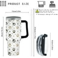 thumbnail image 3 of Funny Cute Dog Paws 40oz Tumbler With Handle Gifts For Daughters Skinny Tumbler With Lid And Straw For School, 3 of 6