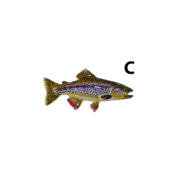 Coastal Cutthroat Trout Pin, FP014PRC, Hand Painted 3”, Very Large, Fish Lapel Pin, Hat, Pins, Brooch, Brooches, Jewelry, Gift, 100% Handmade in the USA, 200 Fish Designs Available