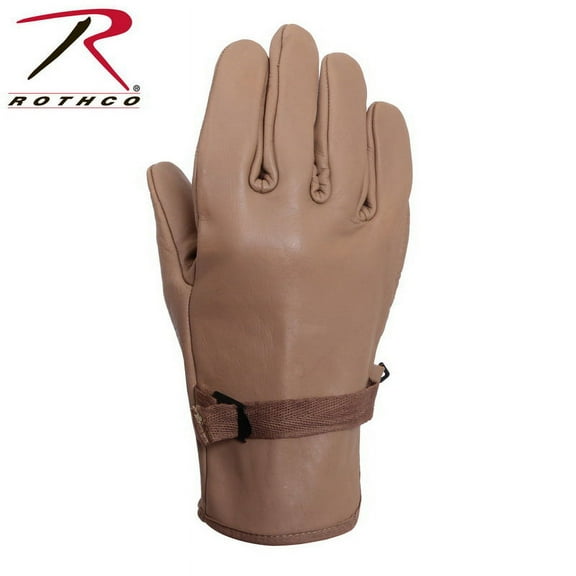 (Price/PR)Rothco 3183 D3-A Type Leather Gloves-Coyote Brown-6