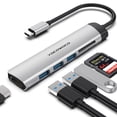 thumbnail image 1 of Hub USB C YOCOWOCO 6 en 1 con HDMI 4K, 3 USB 3.0, lector de tarjetas SD/TF, 1 of 6