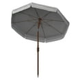thumbnail image 4 of SAFAVIEH Copen 6.5' Beach Patio Umbrella, White/Black, 4 of 6