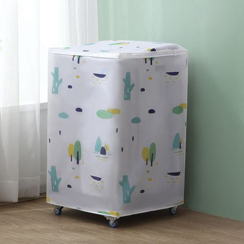 Waterproof Washing Machine Zippered Top Dust Cover Automatic Roller Washer Dryer 