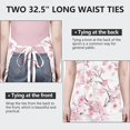 thumbnail image 6 of Pioneer Flower Floral Print Pattern Apron-Garden Aprons for Women with Pockets-Cotton Linen Waterproof Kitchen Cooking Gardening Aprons Adjustable for Kitchen,Cooking,BBQ and Salon 33x27 Inch, 6 of 7