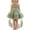 01 Green, variant on Girls High Low Halter Tulle Dress, Elegant Layered 3D Mesh Puffy Birthday Party Dresses for 0-4 Years