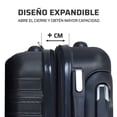 thumbnail image 4 of Maleta De Viaje Hercules Travel Pro Negro 22 Pulgadas, 4 of 10