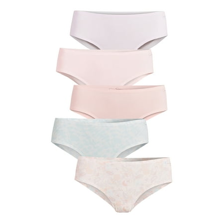 Jessica Simpson Women’s Micro Bonded Hipster Panties, 5-Pack