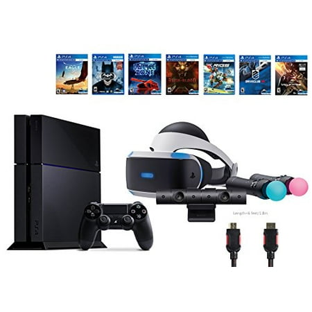 PlayStation VR Start Bundle10 Items:VR Start Bundle,PS4,7 VR Game Disc PSVR Until Dawn: Rush of Blood,PSVR EVE: Valkyrie,PSVR Battlezone,Batman: Arkham VR, PSVR DriveClub,PSVR Battlezone