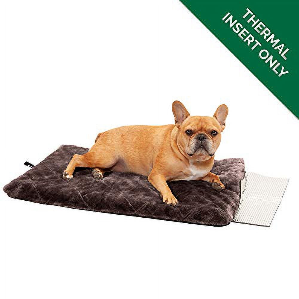 Furhaven Pet Dog Bed Heating Pad ThermaPup Reflective Insulated Thermal Self Warming Pet Bed Mat Pet Mat for Dogs and Cats Silver Medium Walmart