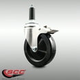 thumbnail image 2 of 5 Inch 316SS Soft Rubber Swivel 3/4 Inch Expanding Stem Caster Lock Brake SCC, 2 of 2
