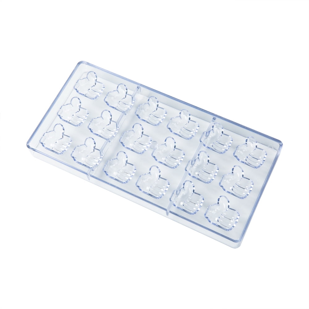 Pastry Tek Polycarbonate Thumbs Up Candy / Chocolate Mold - 18