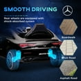 thumbnail image 6 of Qaba Mercedes-Benz AMG Licensed 12V Kids Ride on Car w/ Remote, Black, 6 of 9