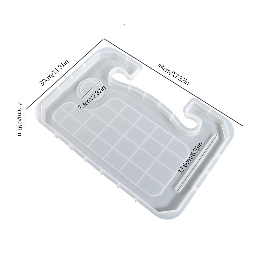 Osdhezcn Car Steering Wheel Tray Mold Car Desk Resin Silicone Mold for Easting Laptop