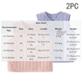 thumbnail image 4 of Xdegoge 2-Pack Baby Girls Boys Soft Padded Vests Sleeveless Side Snap Layering Gilets Cute Applique Kimono Tops Loungewear, 6-9M, 4 of 5