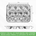 Aluminum 12 Cup Muffin Pan Disposable Aluminum Cupcake Pans Muffin