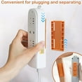 thumbnail image 3 of 4pcs Self Adhesive Power Strip Holder, Desktop Socket Fixing Wall Mount Without Adhesive Punch, 3 of 5