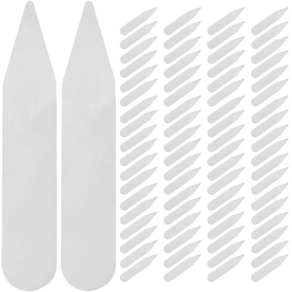 200pcs Shirt Collar Inserts for Men’s Dress Shirts, Collar Stays and Support Protectors to Keep Collars Crisp and Neat